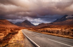 I tend to remove all trace of human impact on the environment but on this occasion the road was my main focus to lead you through the landscape and allow you to feast your eyes on the sumptuous light - It could be almost anywhere in Scotland but this happens to be Skye