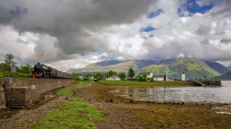 This is the famous Jacobite Steam Train on the Fort William to Mallaig Line (also known to some as the Hogwart's Express from the Harry Potter Movies). Although the weather wasn't the best I was set up to include the mini Lighthouse on the right and Ben Nevis in the background - definately a good recce shot for a better day (works quite well in mono but we shall keep that for another day) enjoy.